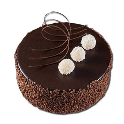 "Sweet and delicious Round shape Chocolate cake -1kg - code MC14 - Click here to View more details about this Product